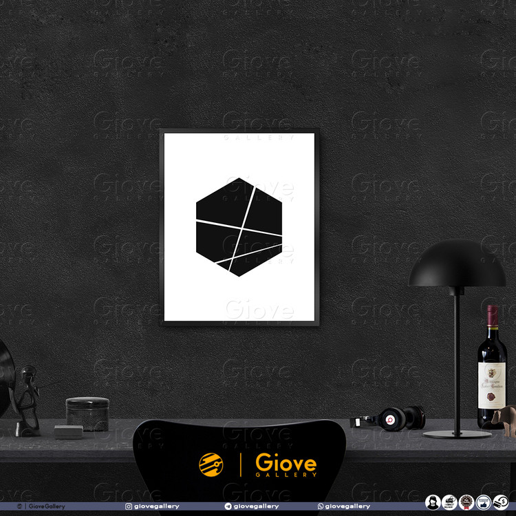 تابلو تایپوگرافی Hex - کد Giove_Frame_HEX01AA