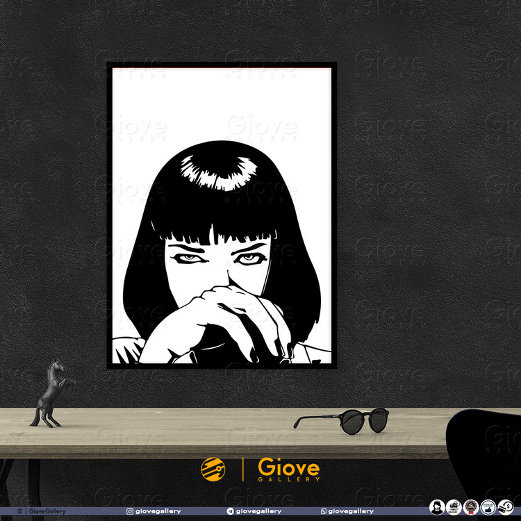 تابلو مینیمال Pulp Fiction - کد Giove_Frame_PF01AA
