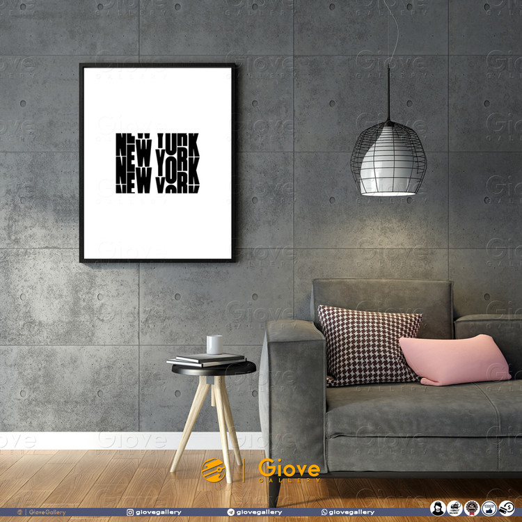 تابلو مینیمال New York Clock Effect - کد Giove_Frame_NYC0201AA