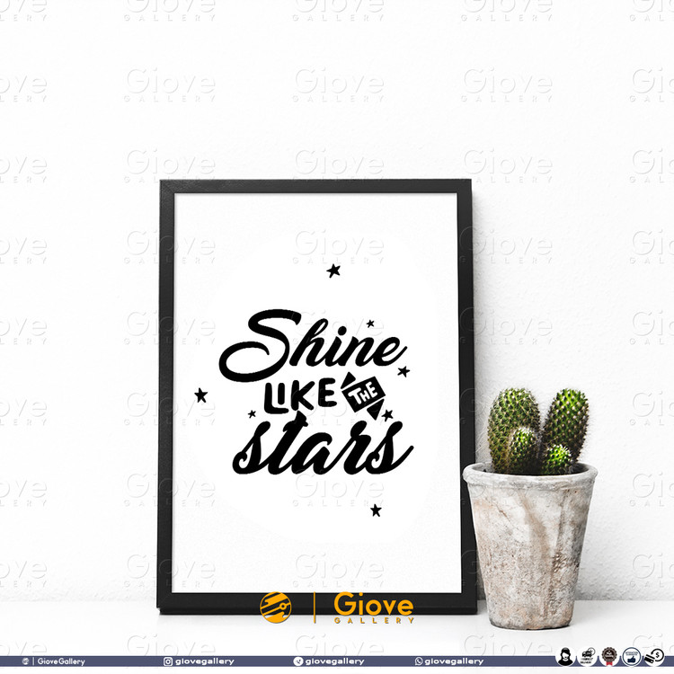 تابلو مینیمال Shine Like The Stars 2 - کد Giove_Frame_SLTS201AA