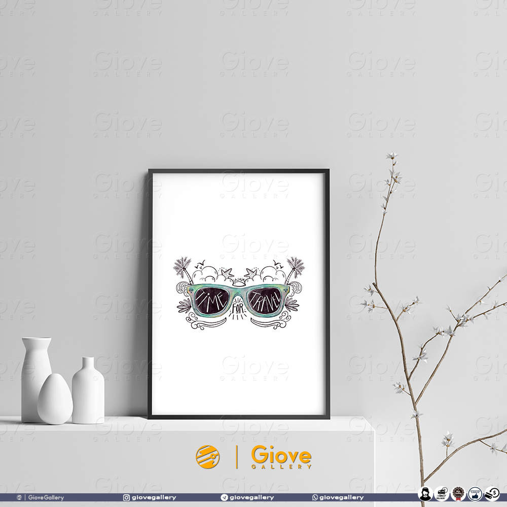 تابلو تایپوگرافی Be Strong - کد Giove_Frame_BS01AA