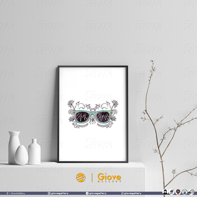 تابلو مینیمال Time to Travel - کد Giove_Frame_TtT01AA